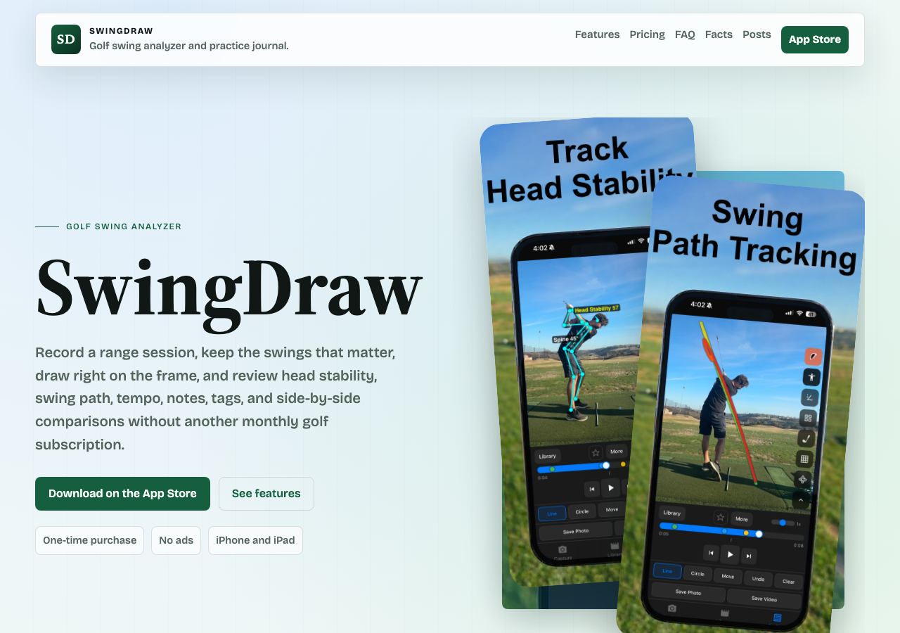 SwingDraw website screenshot